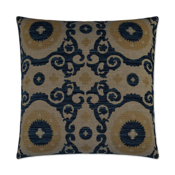 Utah Sapphire Blue Throw Pillow With Insert Throw Pillows LOOMLAN By D.V. Kap