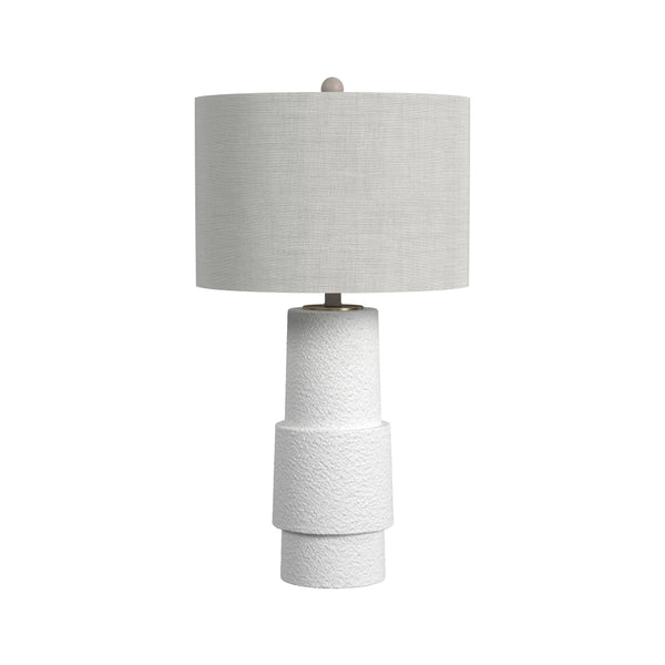 Valdivia Polyresin White Table Lamp Table Lamps LOOMLAN By Bassett Mirror