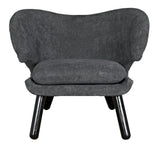 Valerie Chair w/ Grey Fabric Accent Chairs LOOMLAN By Noir