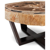 Valerie Petrified Wooden Geometric Coffee Table Coffee Tables LOOMLAN By Urbia