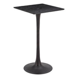 Valleta Bar Table Black Bar Tables LOOMLAN By Zuo Modern