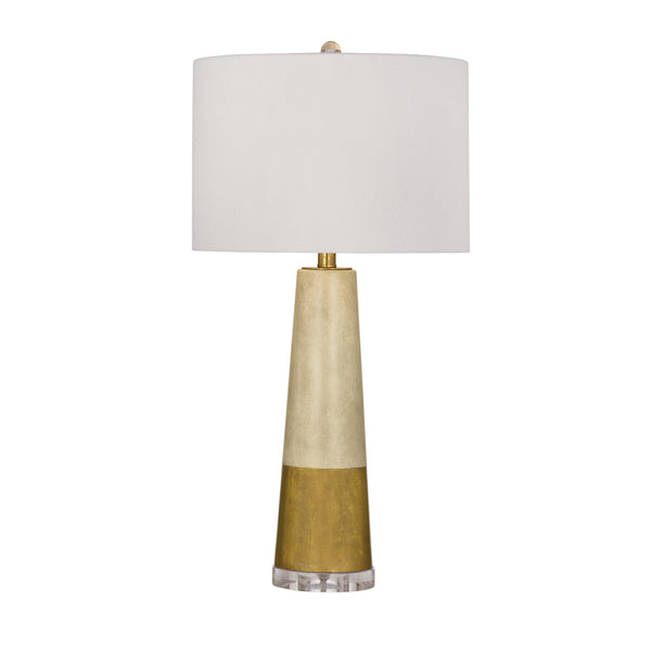 Vargas Cement Gold Table Lamp Table Lamps LOOMLAN By Bassett Mirror