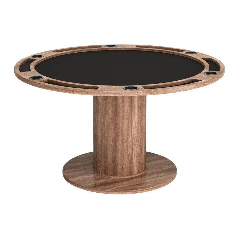 Vault 2 in 1 Wood Brown Round Table Dining Tables LOOMLAN By Zuo Modern