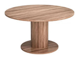 Vault 2 in 1 Wood Brown Round Table Dining Tables LOOMLAN By Zuo Modern