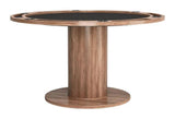 Vault 2 in 1 Wood Brown Round Table Dining Tables LOOMLAN By Zuo Modern