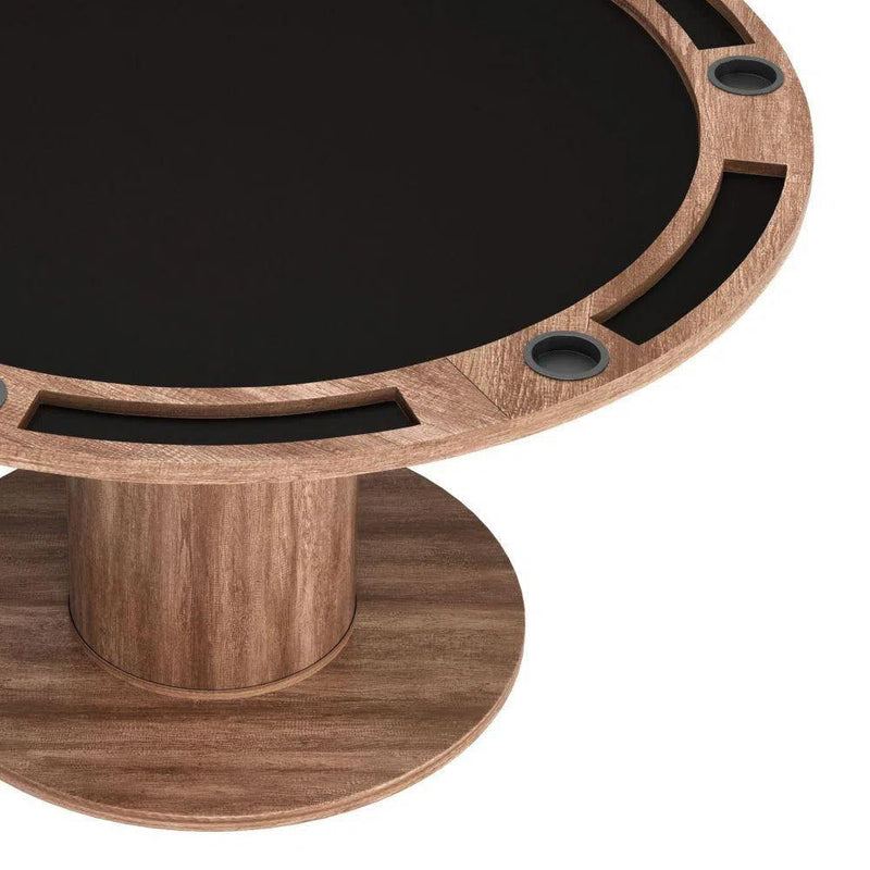 Vault 2 in 1 Wood Brown Round Table Dining Tables LOOMLAN By Zuo Modern