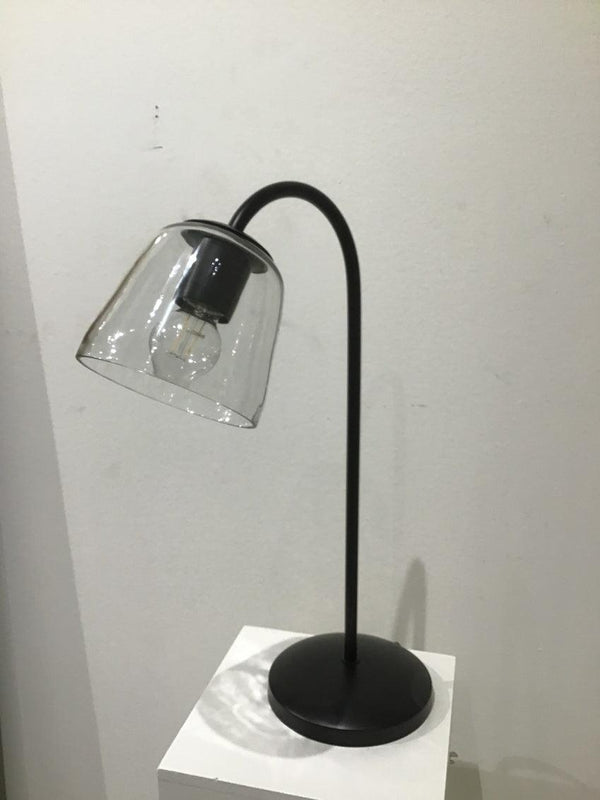 Veen Iron and Aluminum Black Desk Lamp Table Lamps LOOMLAN By Bassett Mirror