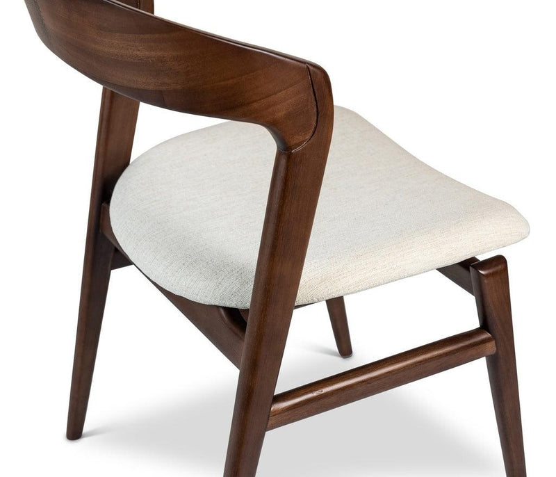 Velma Boucle Upholstered Wooden Armless Side Chair Dining Chairs LOOMLAN By Urbia