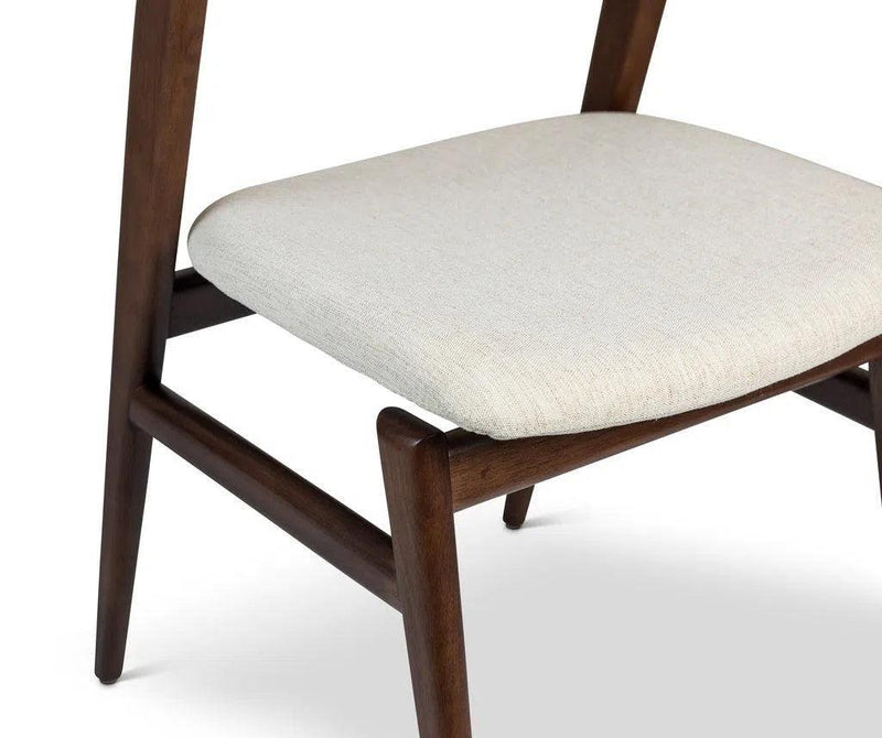 Velma Boucle Upholstered Wooden Armless Side Chair Dining Chairs LOOMLAN By Urbia