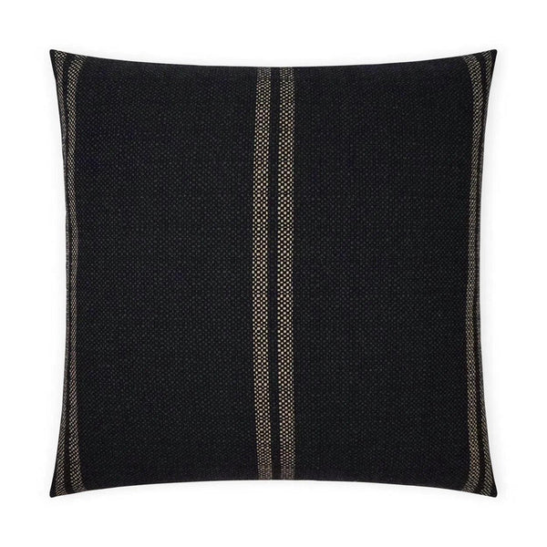 Vendella Black Throw Pillow With Insert Throw Pillows LOOMLAN By D.V. Kap