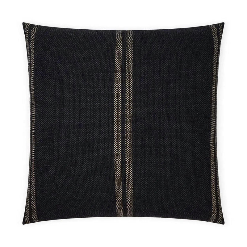 Vendella Black Throw Pillow With Insert Throw Pillows LOOMLAN By D.V. Kap