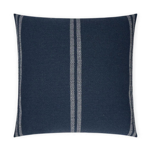 Vendella Navy Global Navy Large Throw Pillow With Insert Throw Pillows LOOMLAN By D.V. Kap