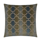 Vendura Aqua Brown Throw Pillow With Insert Throw Pillows LOOMLAN By D.V. Kap