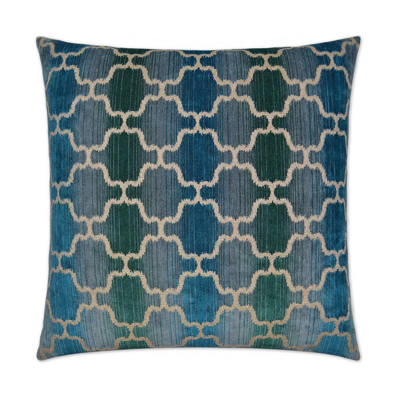 Vendura Blue Blue Throw Pillow With Insert Throw Pillows LOOMLAN By D.V. Kap