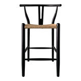 Ventana Two Tone Woven Seat Counter Stool Counter Stools LOOMLAN By Moe's Home