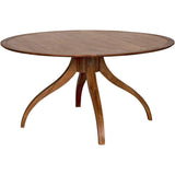 Vera Wood Round Dining Table Dining Tables LOOMLAN By Noir