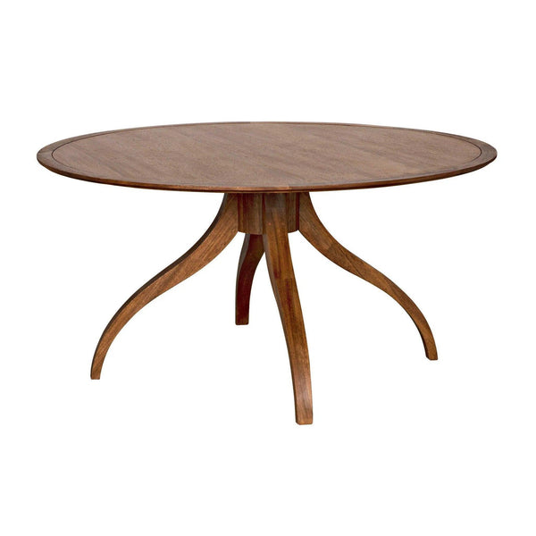 Vera Wood Round Dining Table Dining Tables LOOMLAN By Noir