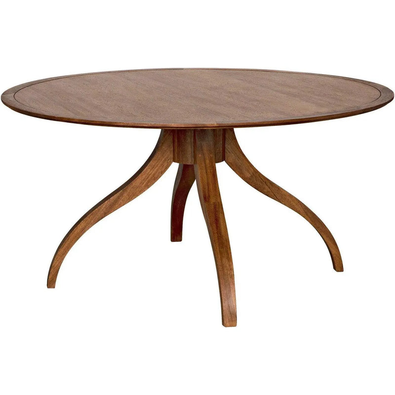 Vera Wood Round Dining Table Dining Tables LOOMLAN By Noir