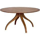 Vera Wood Round Dining Table Dining Tables LOOMLAN By Noir