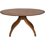 Vera Wood Round Dining Table Dining Tables LOOMLAN By Noir