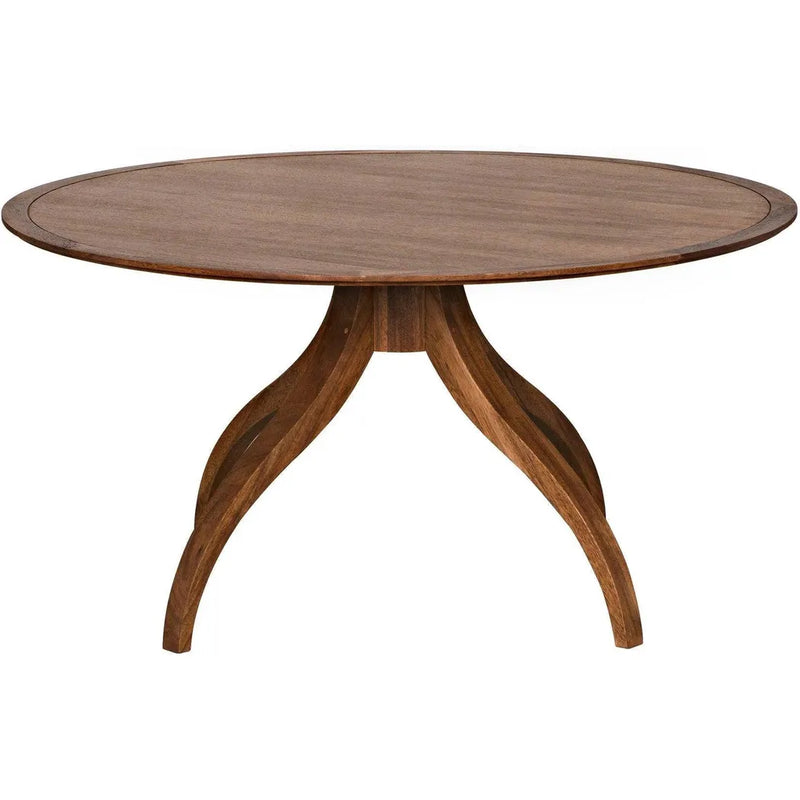 Vera Wood Round Dining Table Dining Tables LOOMLAN By Noir