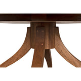 Vera Wood Round Dining Table Dining Tables LOOMLAN By Noir