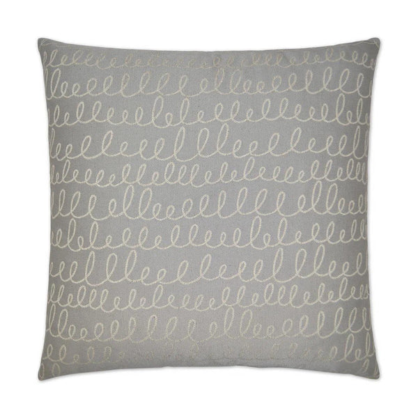 Verbomania Grey Throw Pillow With Insert Throw Pillows LOOMLAN By D.V. Kap