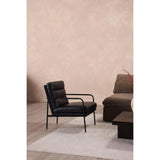 Verlaine Black Leather Armchair Club Chairs LOOMLAN By Moe's Home