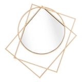 Vertex Mirror Gold Wall Mirrors LOOMLAN By Zuo Modern