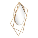 Vertex Mirror Gold Wall Mirrors LOOMLAN By Zuo Modern