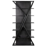 Vetra Bookcase, Hand Rubbed Black Bookcases LOOMLAN By Noir