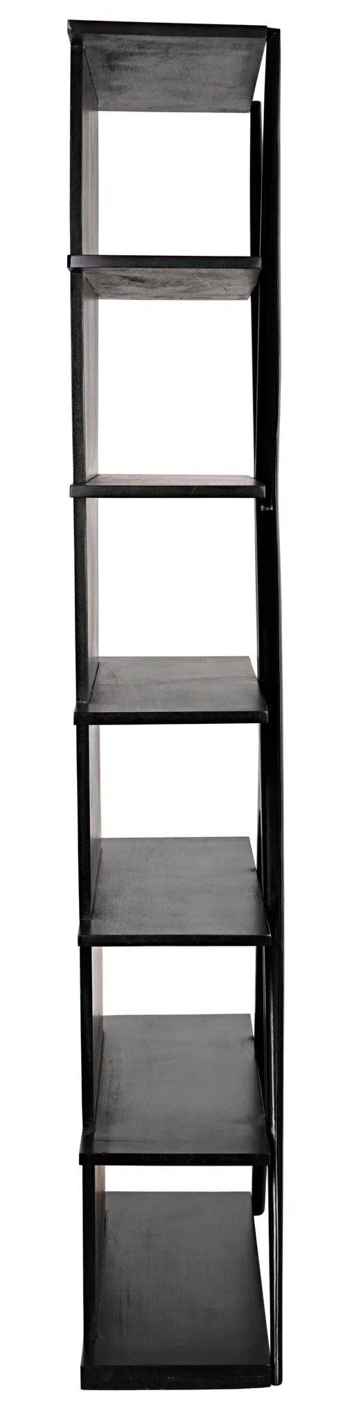 Vetra Bookcase, Hand Rubbed Black Bookcases LOOMLAN By Noir