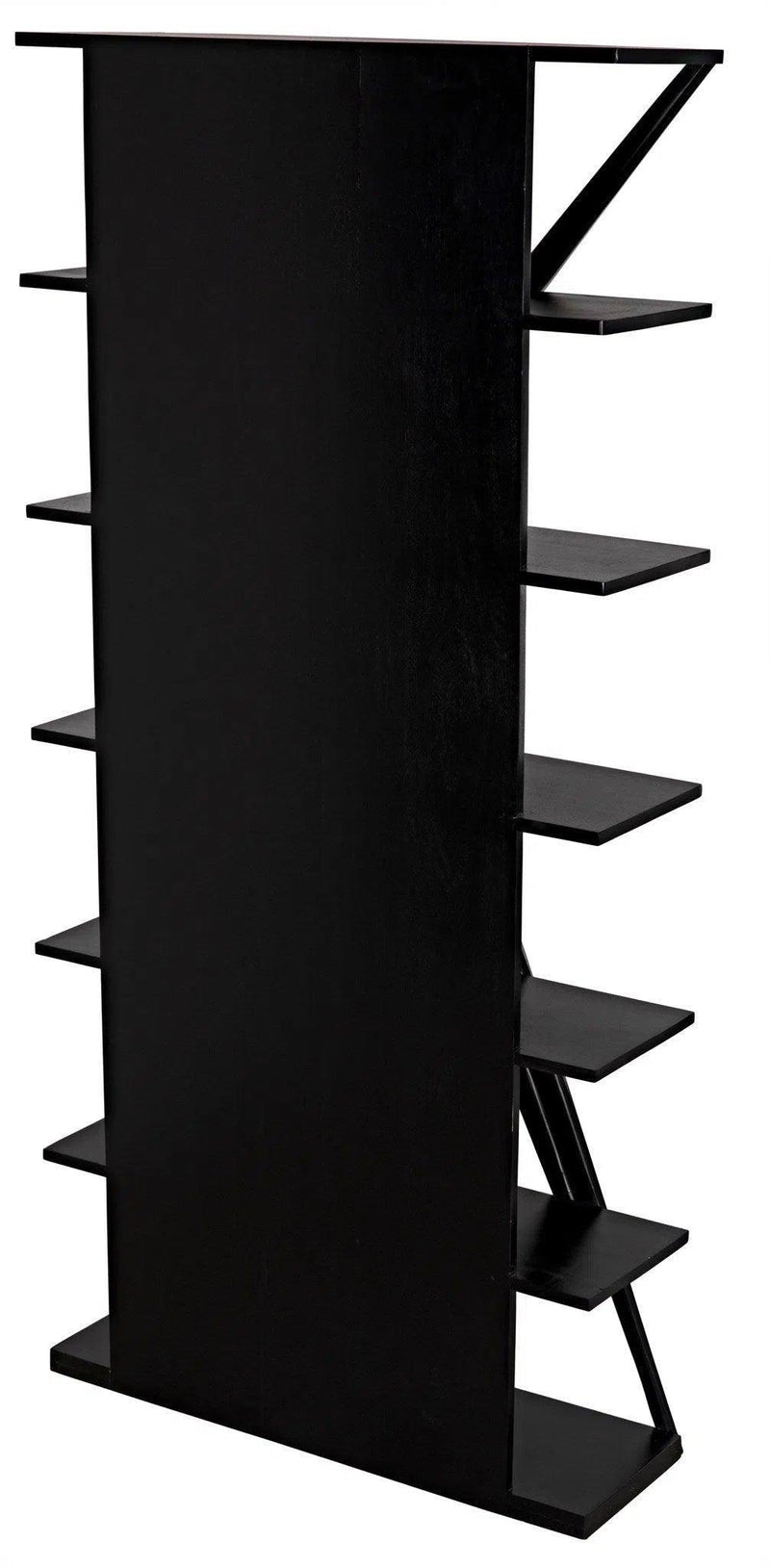 Vetra Bookcase, Hand Rubbed Black Bookcases LOOMLAN By Noir