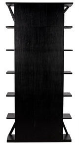 Vetra Bookcase, Hand Rubbed Black Bookcases LOOMLAN By Noir