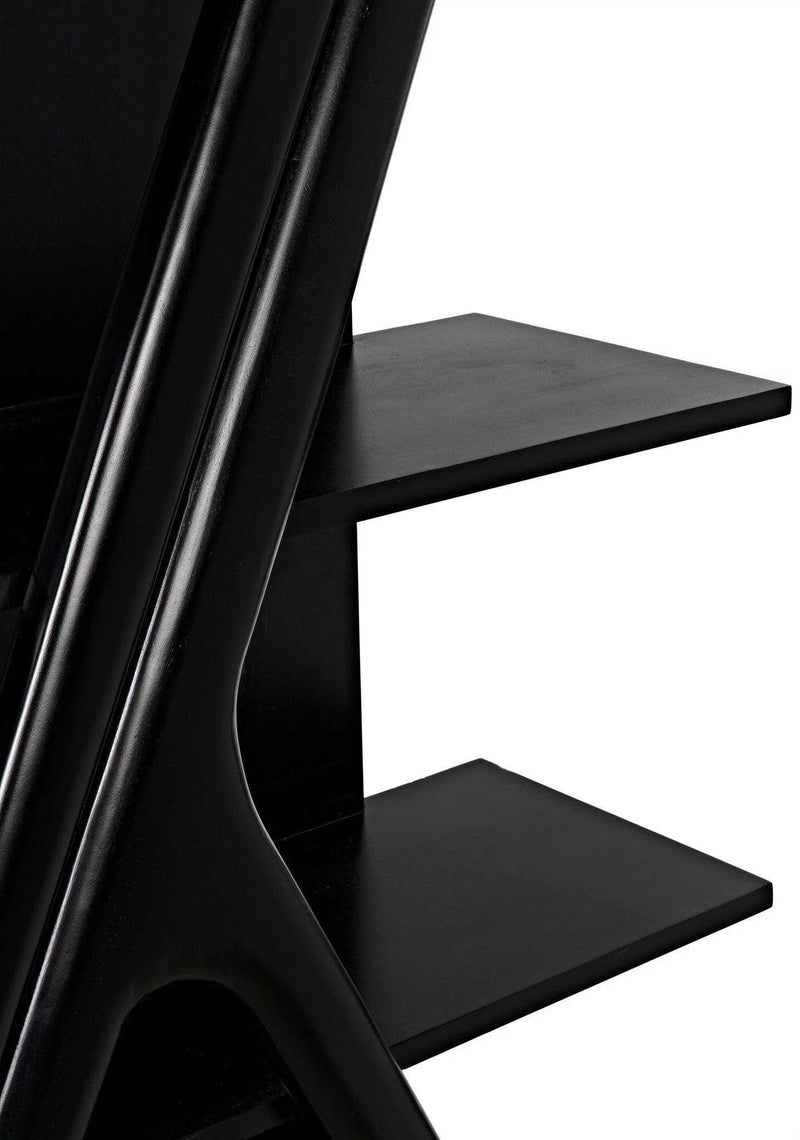 Vetra Bookcase, Hand Rubbed Black Bookcases LOOMLAN By Noir