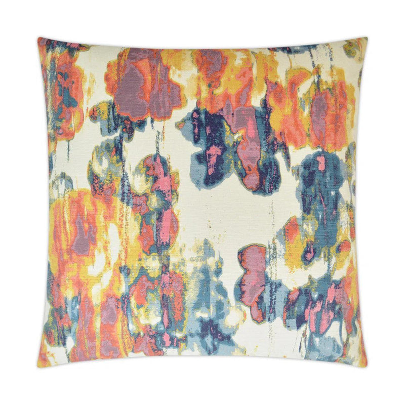 Vibrato Multi Color Throw Pillow With Insert Throw Pillows LOOMLAN By D.V. Kap