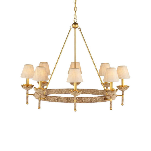 Vichy Chandelier Chandeliers LOOMLAN By Currey & Co