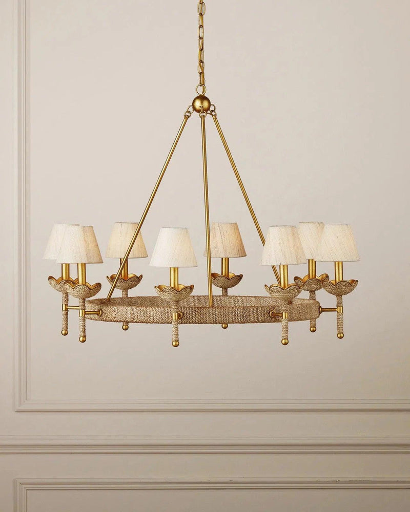 Vichy Chandelier Chandeliers LOOMLAN By Currey & Co