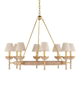 Vichy Chandelier Chandeliers LOOMLAN By Currey & Co