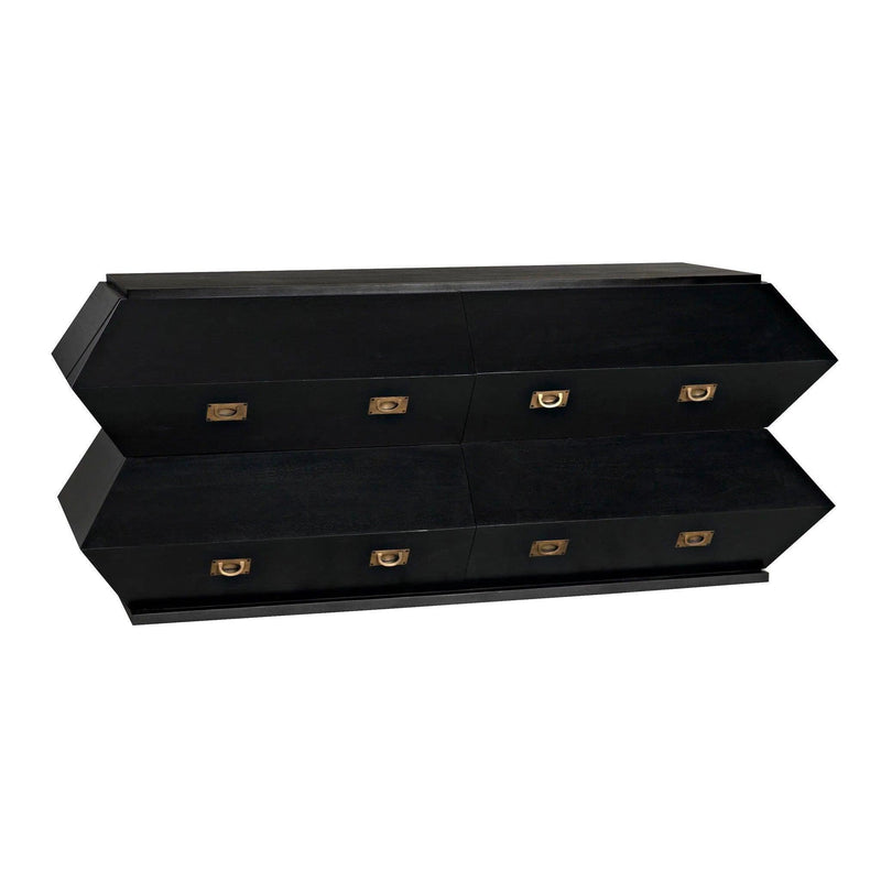 Vico Wood Black Dresser Dressers LOOMLAN By Noir