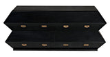 Vico Wood Black Dresser Dressers LOOMLAN By Noir