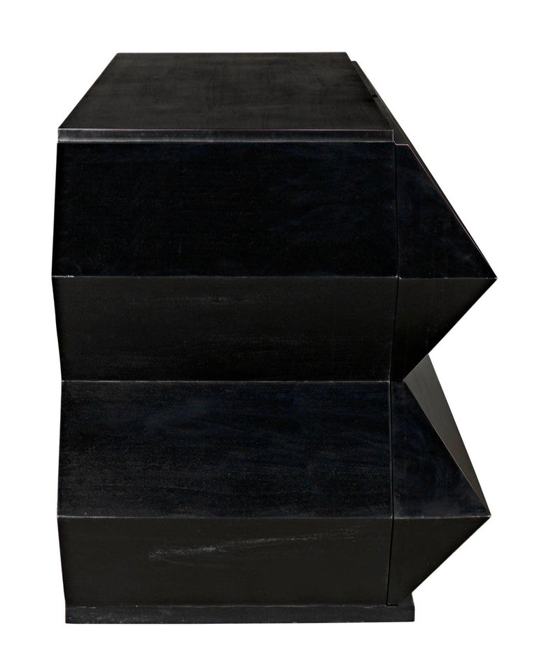 Vico Wood Black Dresser Dressers LOOMLAN By Noir