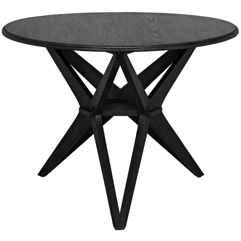 Victor Wood Round Dining Table Dining Tables LOOMLAN By Noir