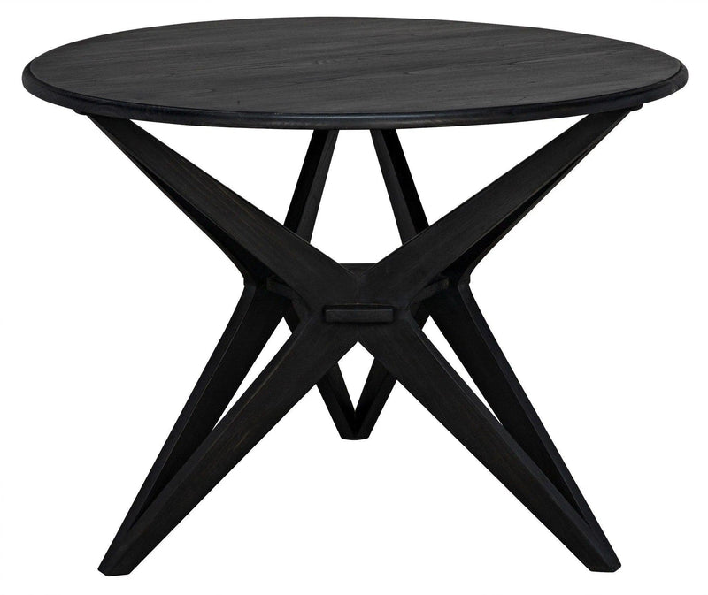 Victor Wood Round Dining Table Dining Tables LOOMLAN By Noir