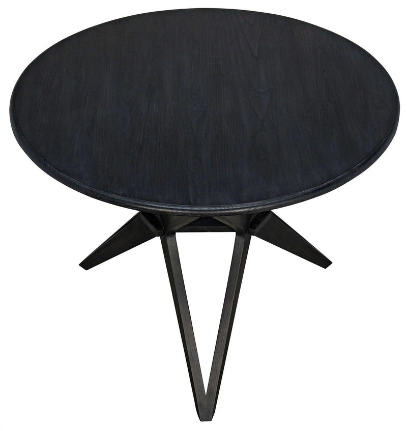 Victor Wood Round Dining Table Dining Tables LOOMLAN By Noir