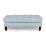 Victoria Leather Ottoman Ottomans LOOMLAN By Uptown Sebastian