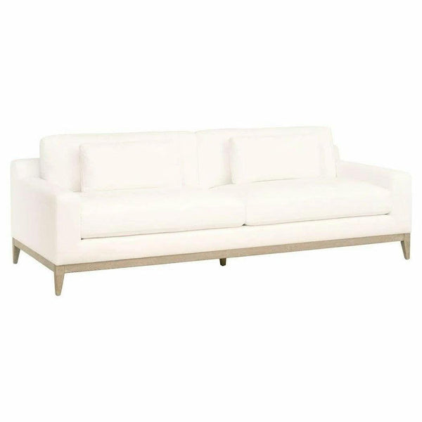 Vienna 96" Track Arm Sofa LiveSmart Peyton-Pearl Natural Oak Sofas & Loveseats LOOMLAN By Essentials For Living