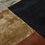 Vilja Mustard Brown Mustard Grey Handmade Wool Rug Area Rugs LOOMLAN By Linie Design