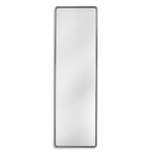 Vinca Metal Silver Vertical Floor Mirror Floor Mirrors LOOMLAN By Bassett Mirror