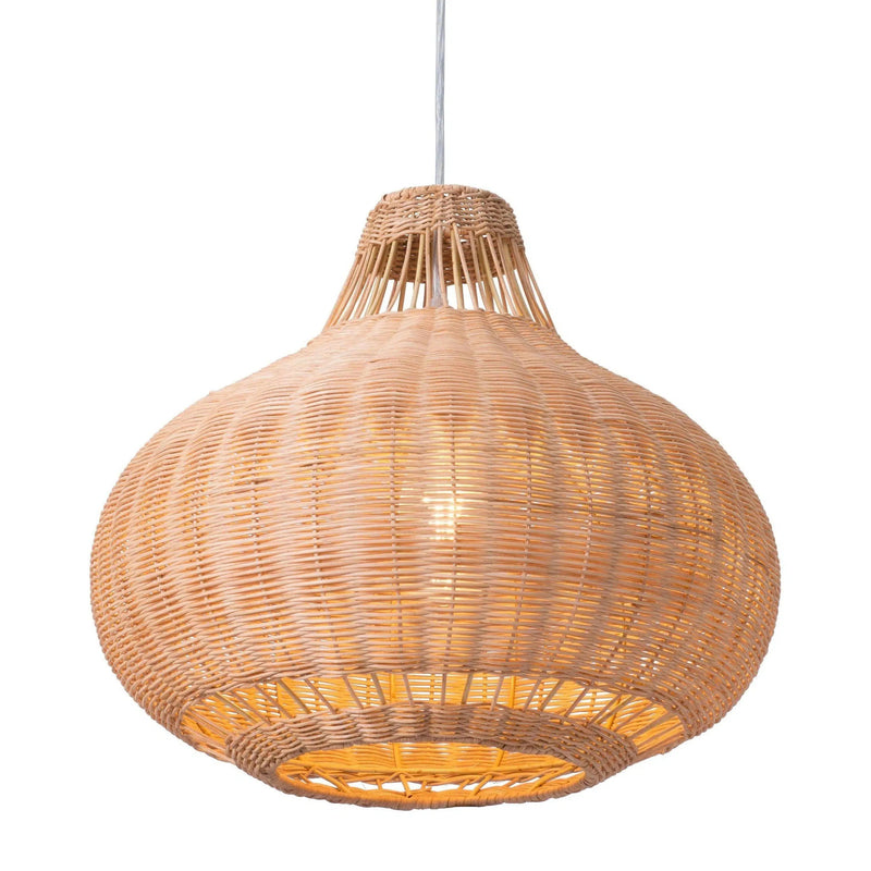 Vincent Ceiling Lamp Natural Pendants LOOMLAN By Zuo Modern